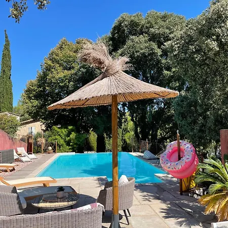 Jolie Annexe Du Mas Dans Le Coeur De La Garrigue Nimoise Ferienhaus *